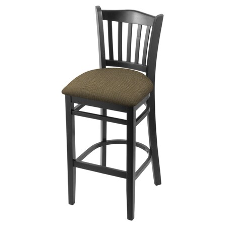 Holland Bar Stool Co 30" Bar Stool, Black Finish, Graph Cork Seat 312030Blk017